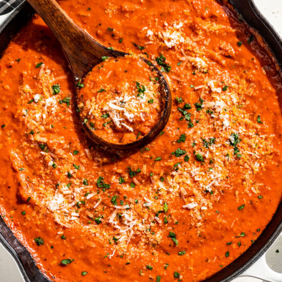 Tomato Cream Sauce - Recipe photo by Get Inspired Everyday