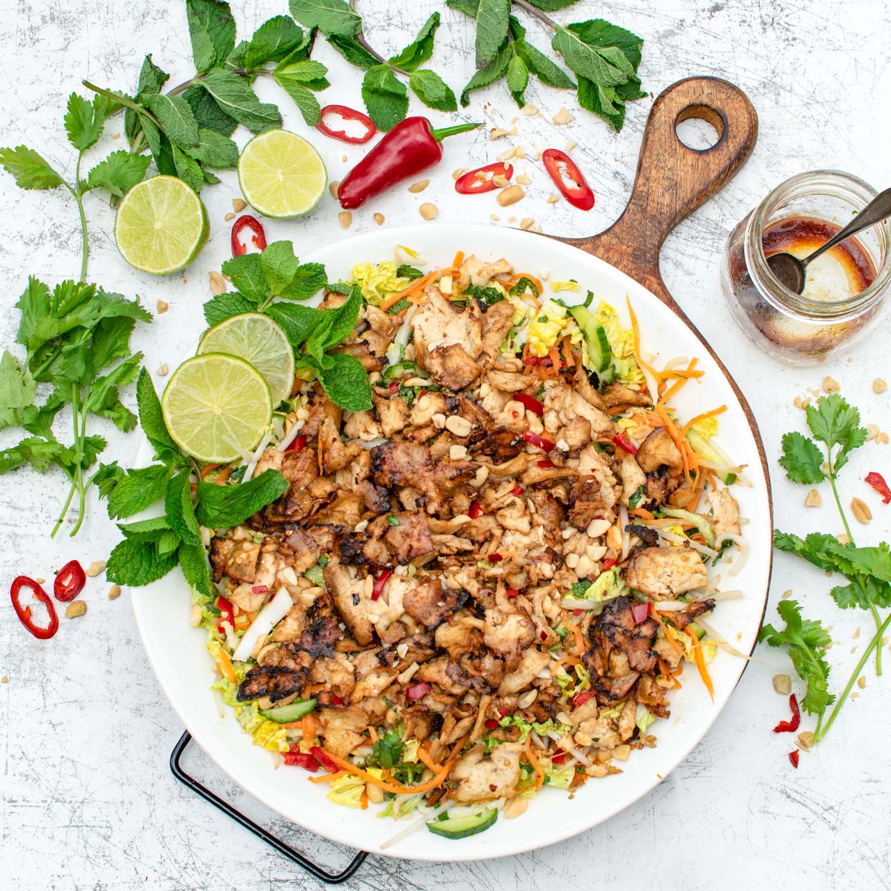 Vietnamese Salad with Baked Tofu - Recipe photo by theflexitarian