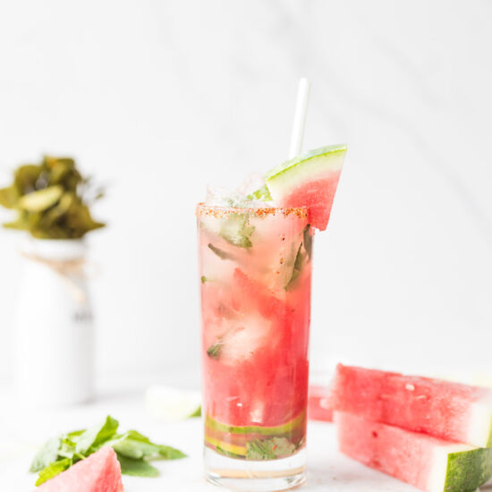 Watermelon Mint Mojito Mocktail - Recipe photo by The Sprinkled Cakery