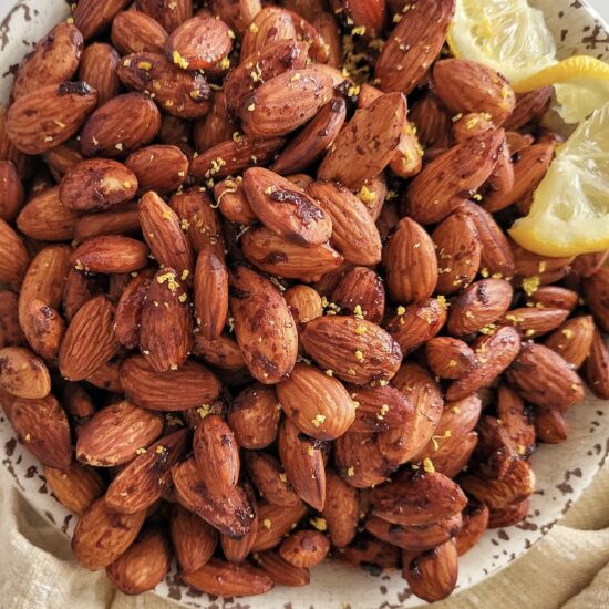 Zesty Lemon Almonds - Recipe photo by Hip Hip Gourmet