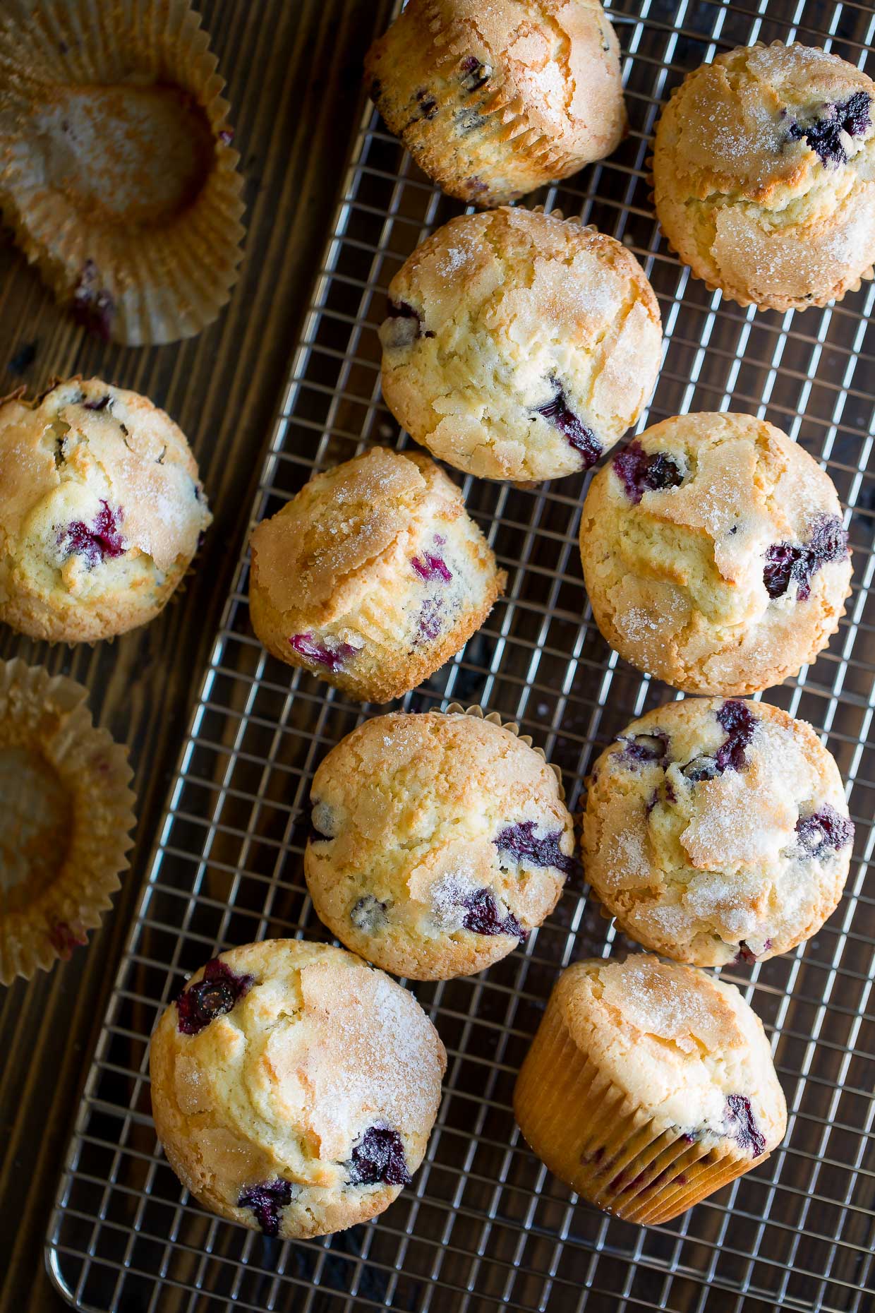 Bakery Style Blueberry Muffins - Recipe photo by peasandcrayons