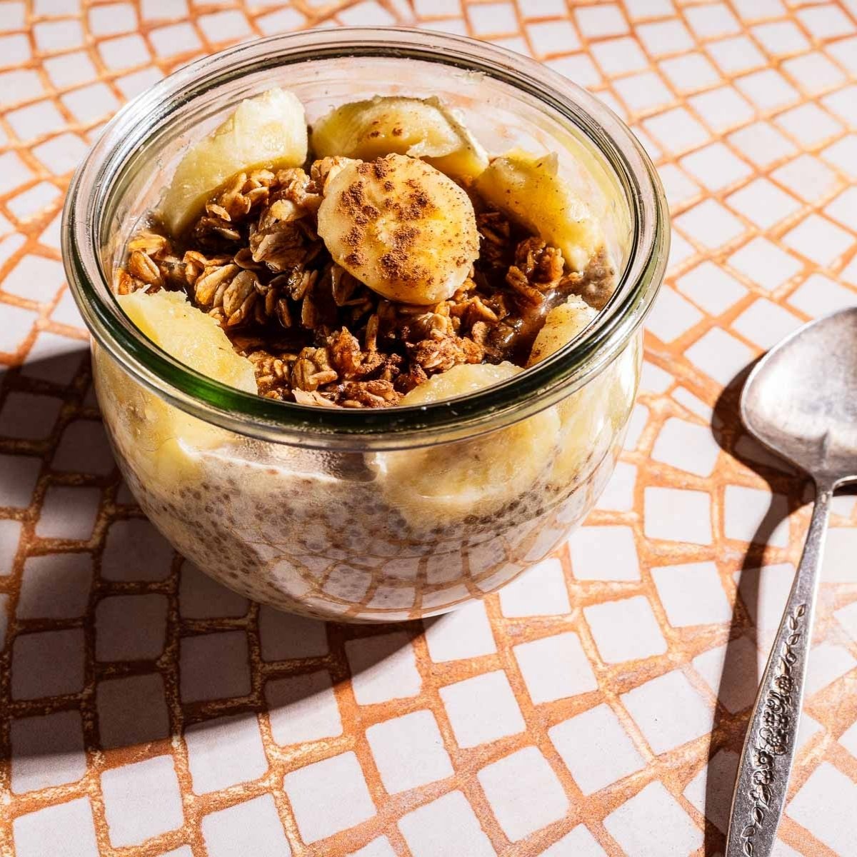 Banana Bread Chia Pudding - Recipe photo by moon and spoon and yum.