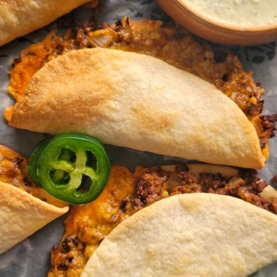 Crispy Beef Tacos - Recipe photo by Hip Hip Gourmet