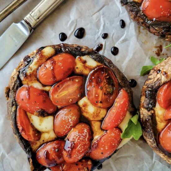 Caprese Stuffed Portobellos - Recipe photo by Hip Hip Gourmet