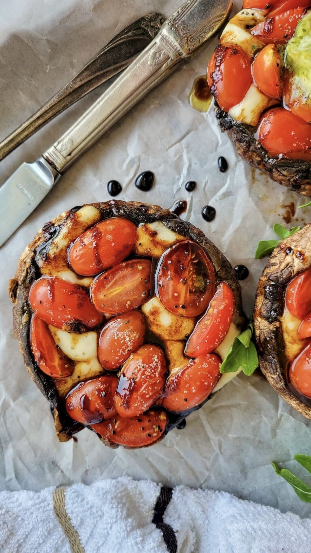 Caprese Stuffed Portobellos - Recipe photo by Hip Hip Gourmet