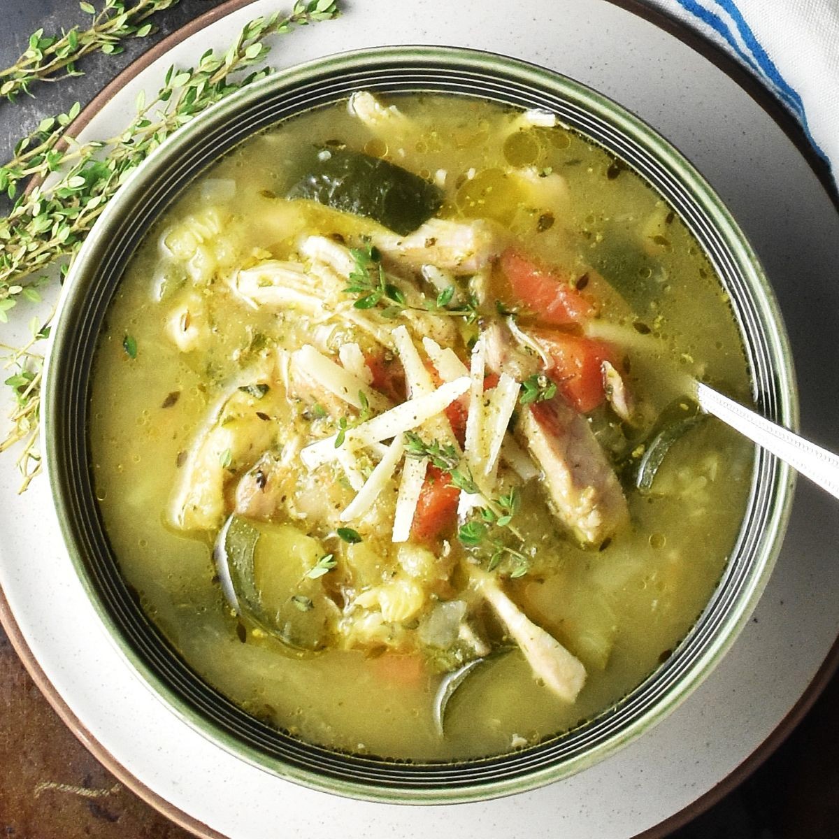 Chicken Zucchini Soup (Low Carb) - Recipe photo by everydayhealthyrecipes