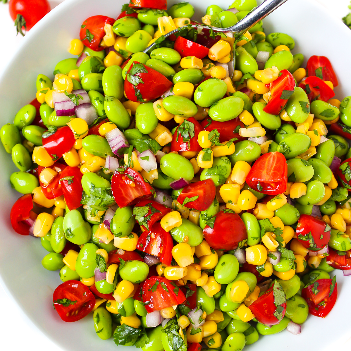 Edamame Corn Salad - Recipe photo by TheGardenGrazer
