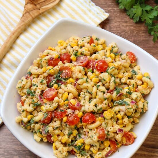 Elote Pasta Salad - Recipe photo by thecandidcooks