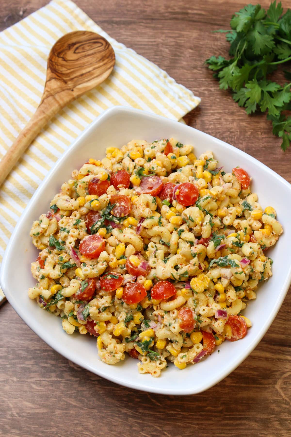 Elote Pasta Salad - Recipe photo by thecandidcooks