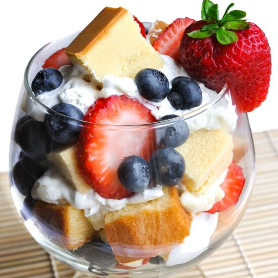 Easy Berry Trifle - Recipe photo by peasandcrayons