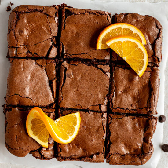 Flourless Chocolate Orange Brownies - Recipe photo by pumpkinandpavlova