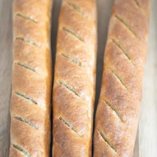 Fresh Milled Flour Baguettes - Recipe photo by The Rose Homestead