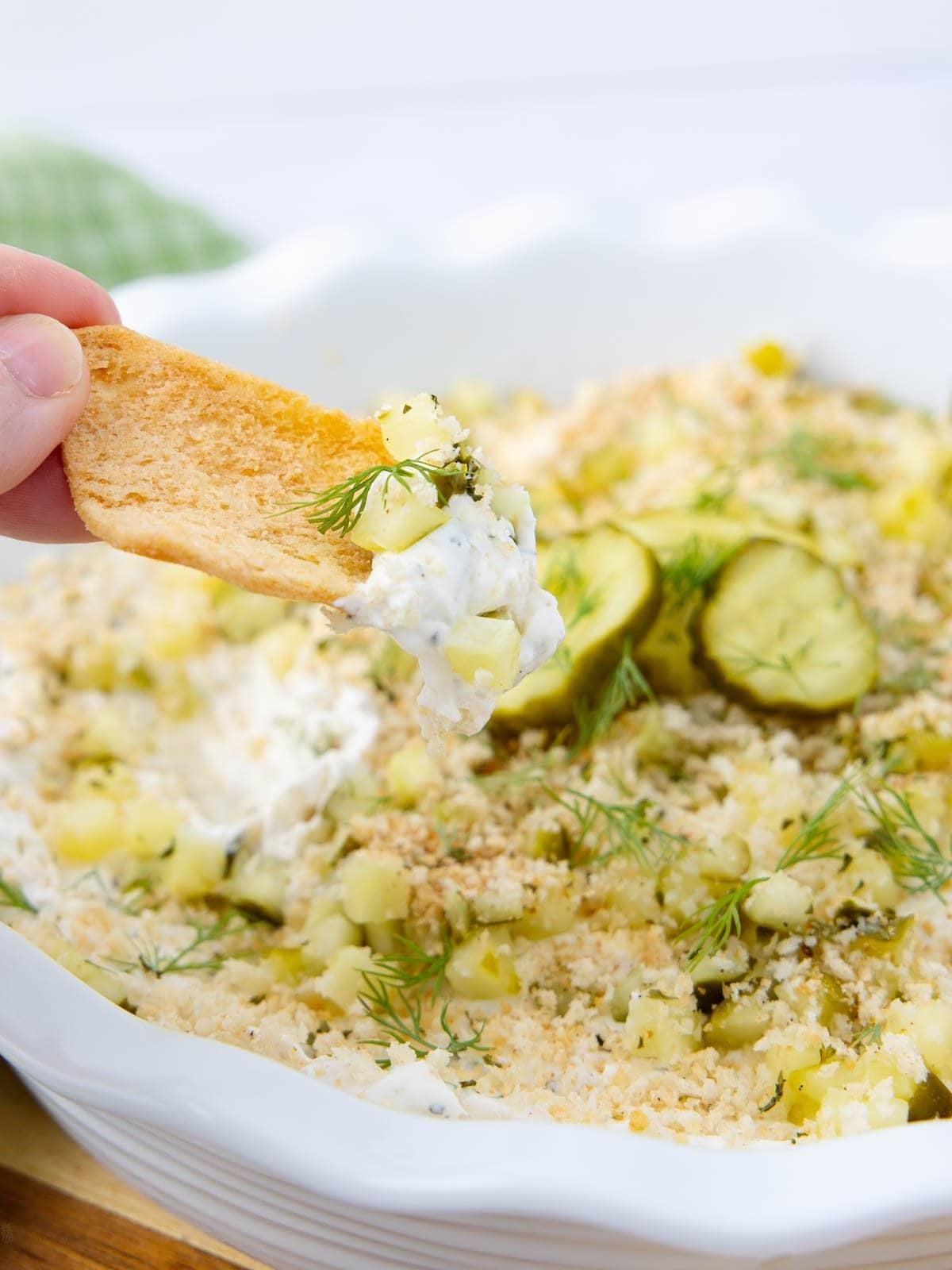 Fried Pickle Dip - Recipe photo by Intentional Hospitality