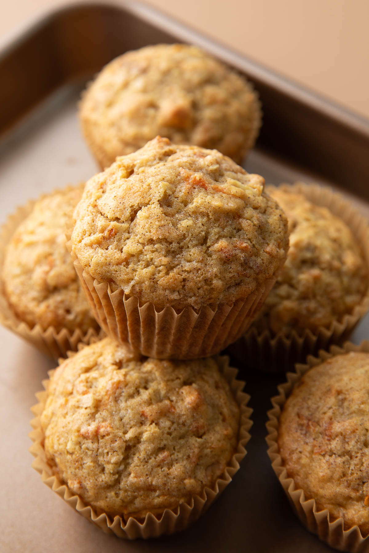 Gluten-Free Carrot Coconut Muffins - Recipe photo by peasandcrayons
