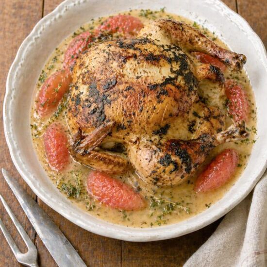 Grapefruit & Herb Roasted Chicken - Recipe photo by Carries Experimental Kitchen