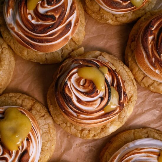 Lemon Yuzu Meringue Cookies - Recipe photo by madebycreme