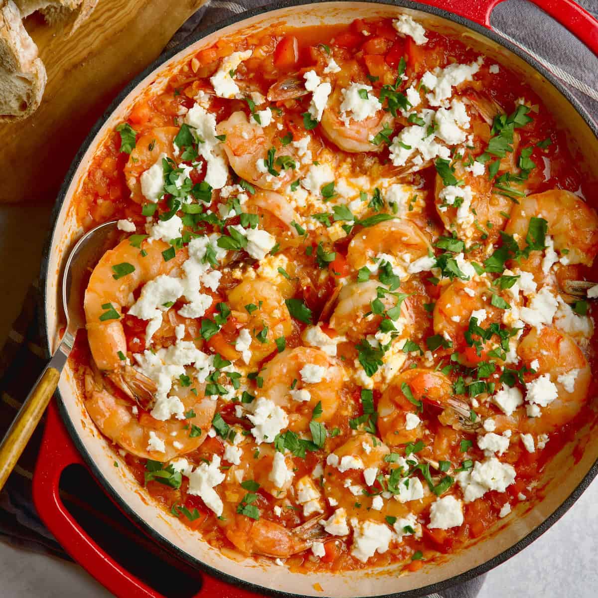 Greek Shrimp With Tomatoes & Feta - Recipe photo by mamazilla