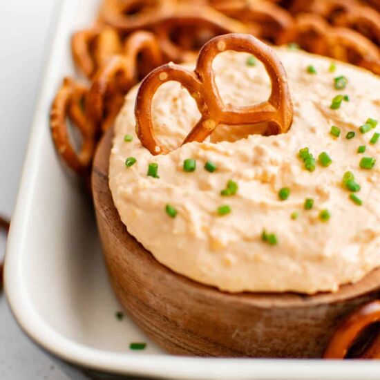 Pub Cheese Pretzel Dip - Recipe photo by TheSaltyMarshmallow