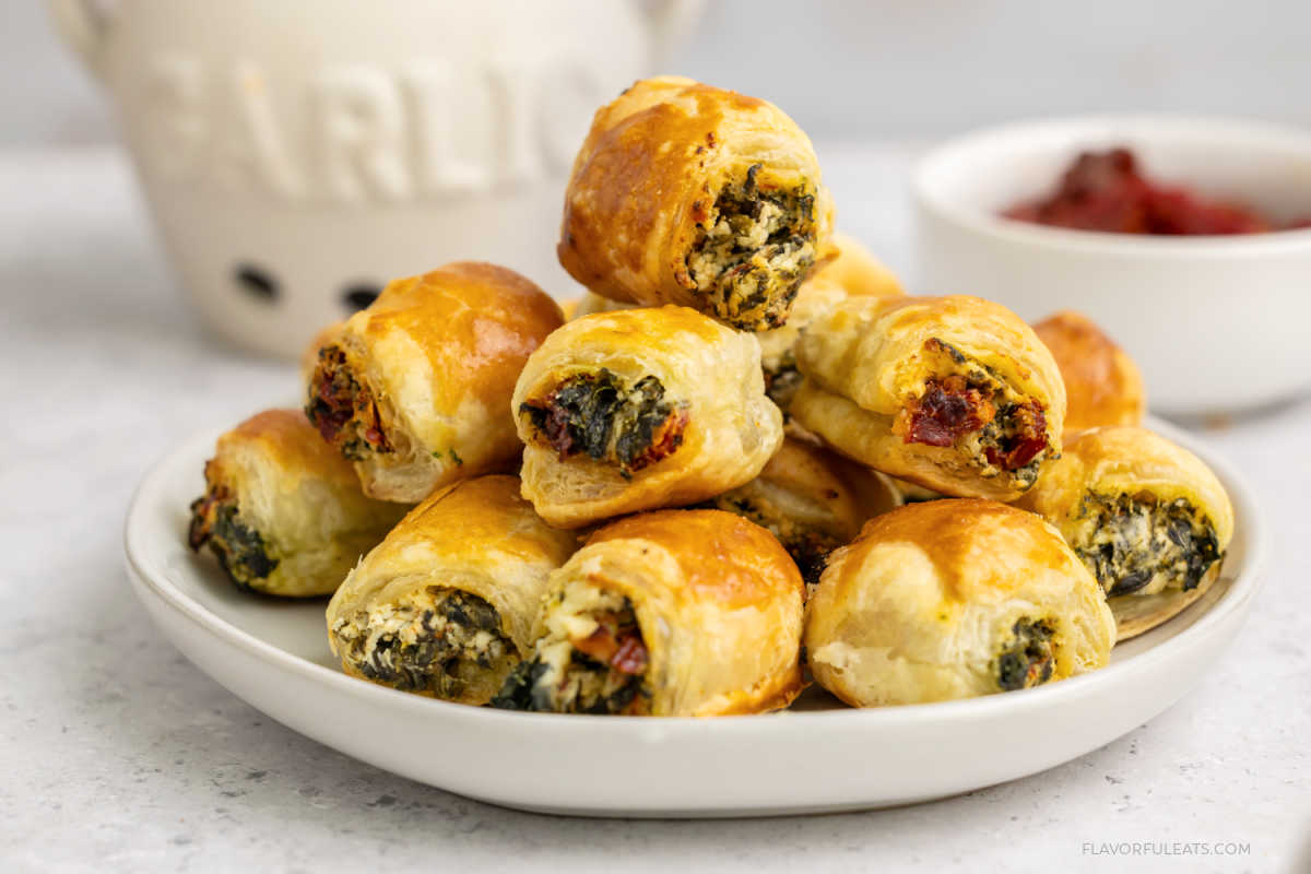 Mediterranean Puff Pastry Appetizer - Recipe photo by Flavorful Eats