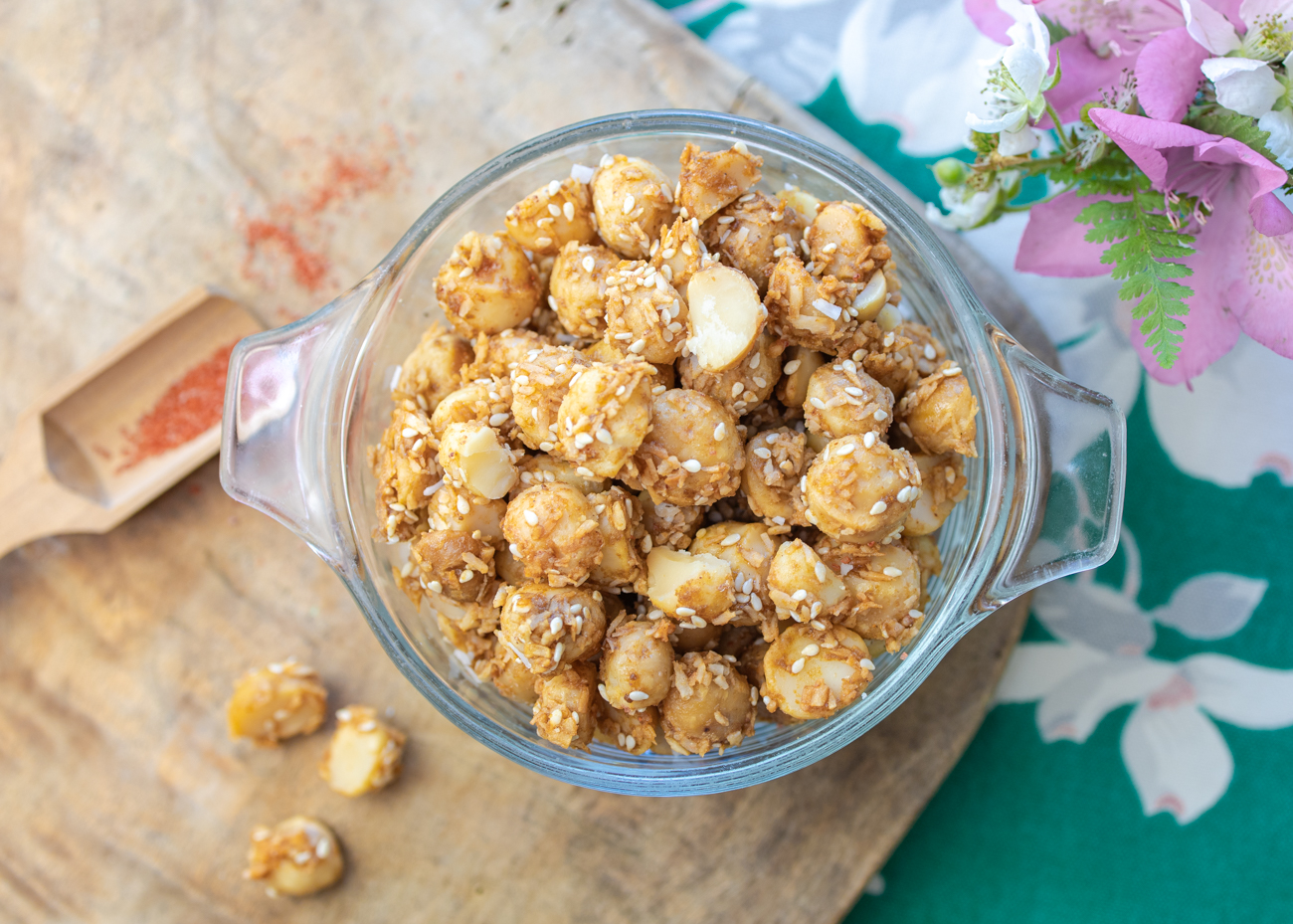 Hawaiian Coconut Macadamia Nuts - Recipe photo by a zest for life