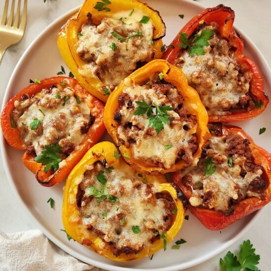 Ground Beef Stuffed Peppers - Recipe photo by Simply Kind Meals