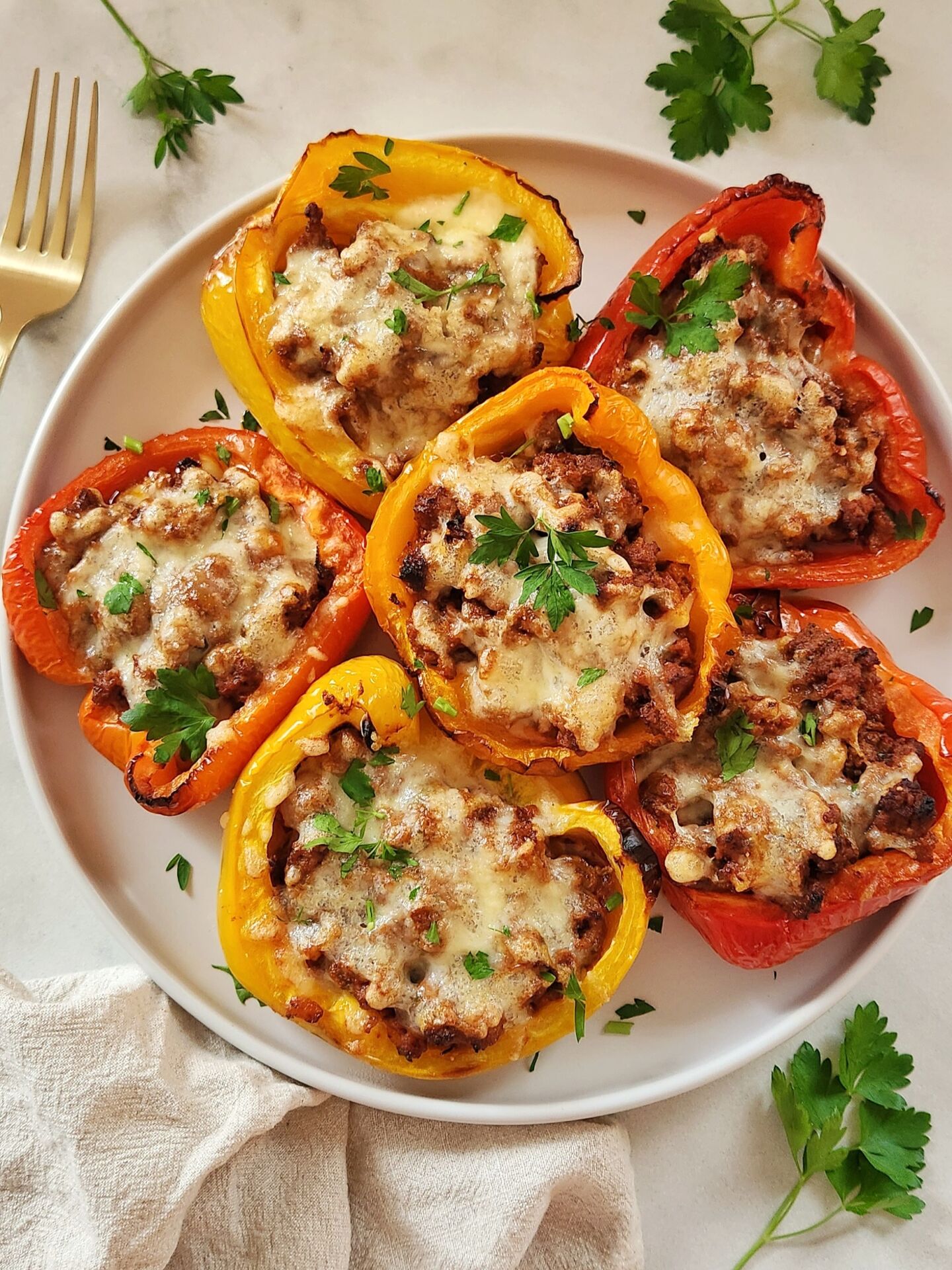 Ground Beef Stuffed Peppers - Recipe photo by Simply Kind Meals