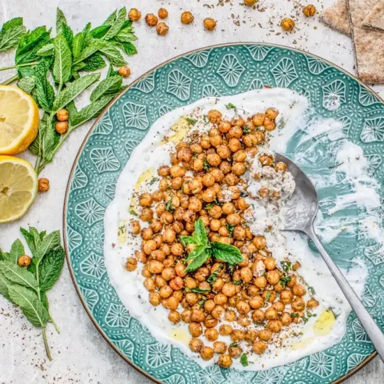 Crispy Air Fryer Chickpeas - Recipe photo by theflexitarian