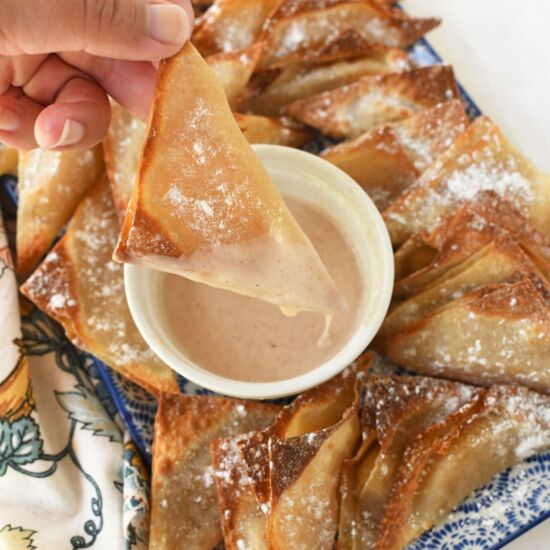 Air Fryer Apple Pie Wontons - Recipe photo by Savvysavingcouple