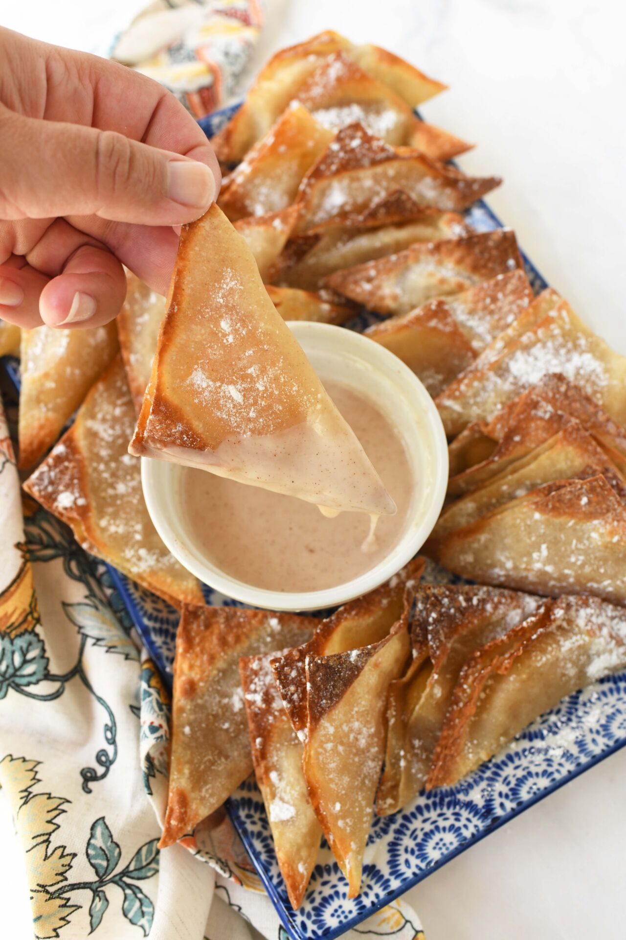 Air Fryer Apple Pie Wontons - Recipe photo by Savvysavingcouple