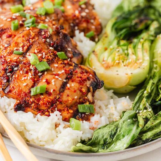 Sticky Asian Chicken Thighs - Recipe photo by I Heart Naptime