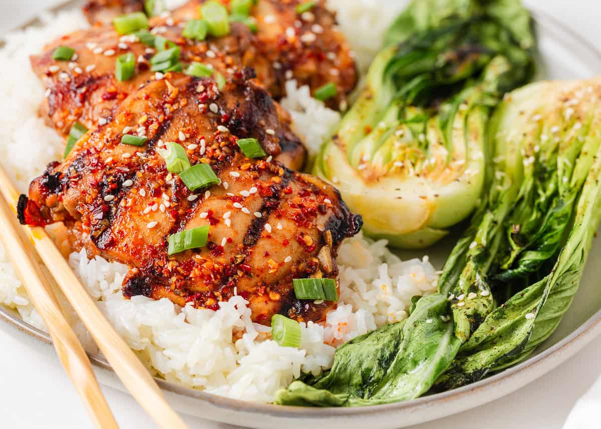 Sticky Asian Chicken Thighs - Recipe photo by I Heart Naptime