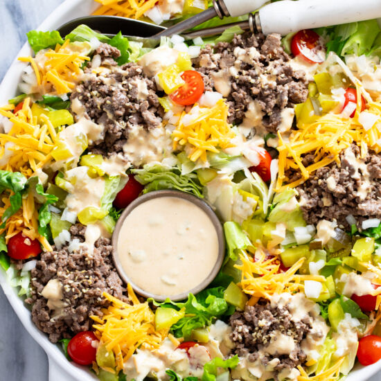 Big Mac Salad - Recipe photo by TheCozyCook