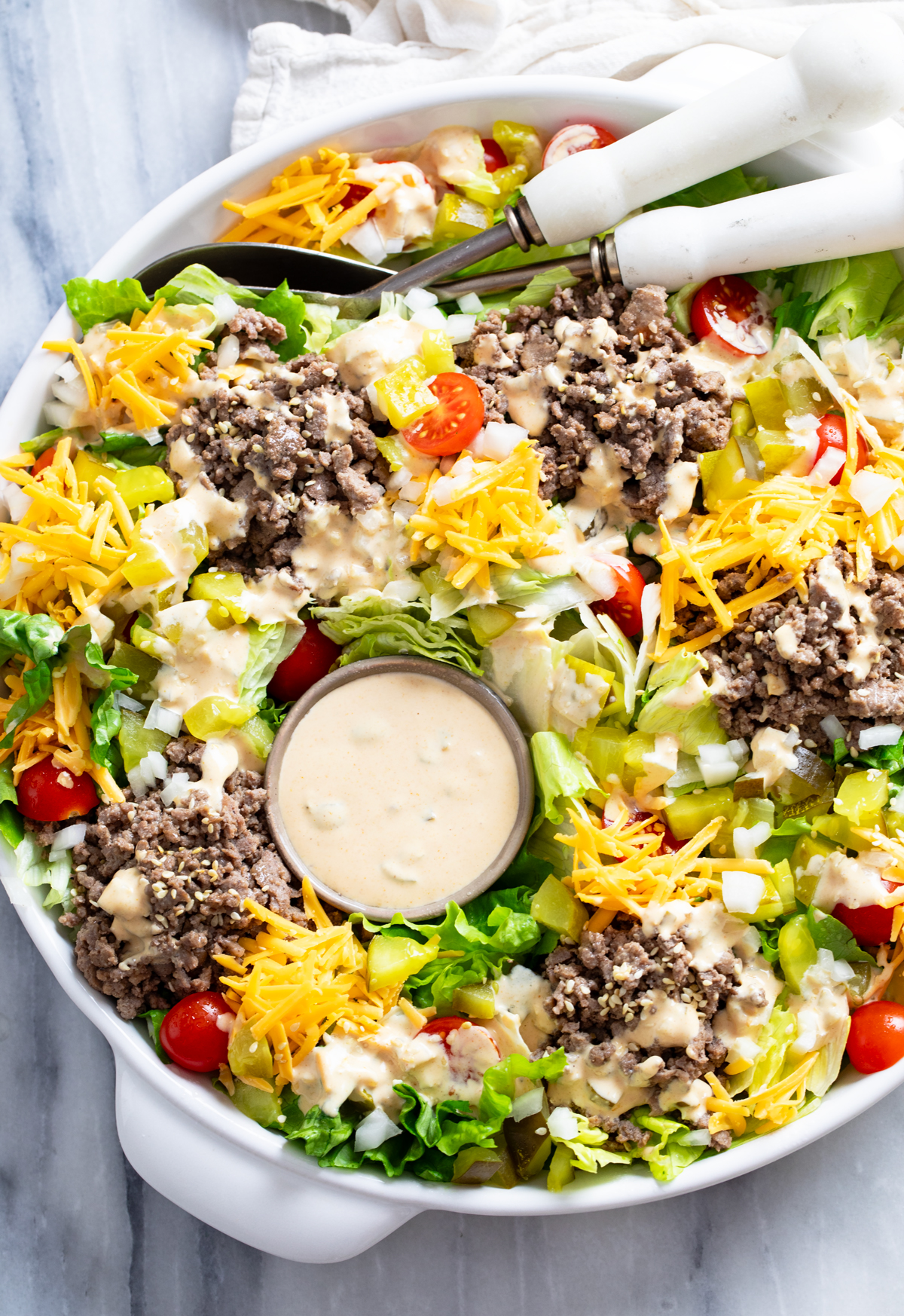 Big Mac Salad - Recipe photo by TheCozyCook