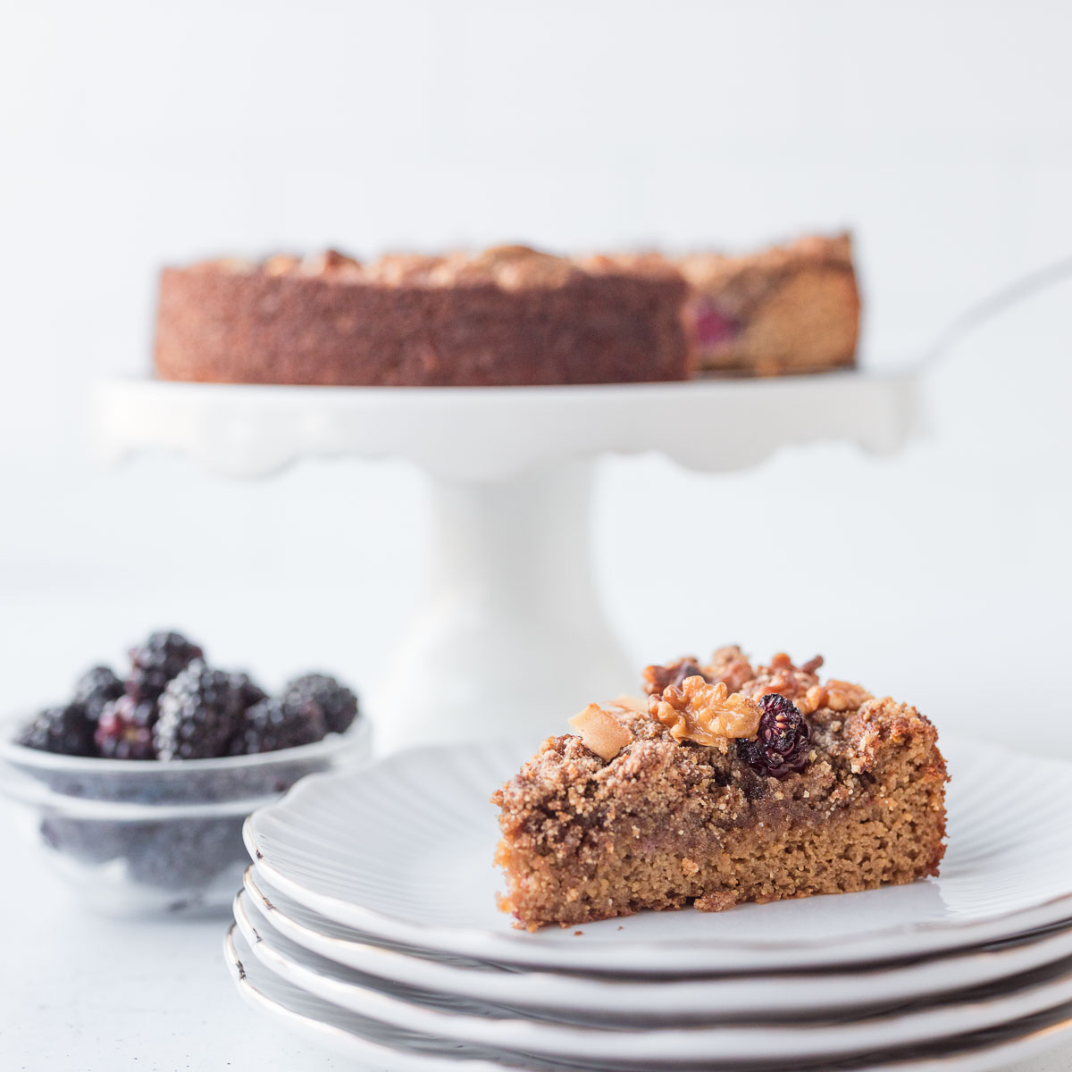 Blackberry Coffee Cake - Recipe photo by The Sprinkled Cakery
