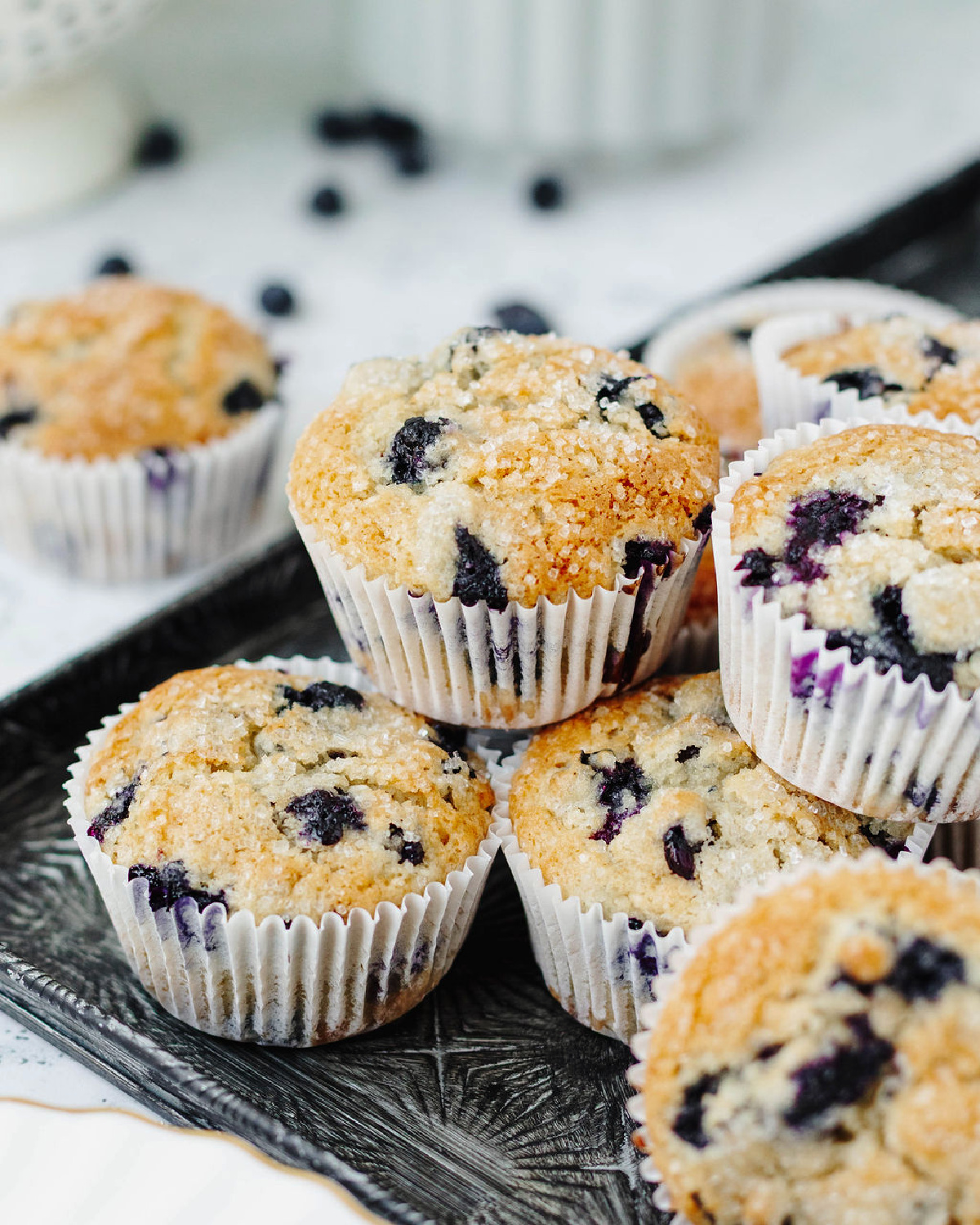Easy Blueberry Muffins - Recipe photo by The Cookin Chicks