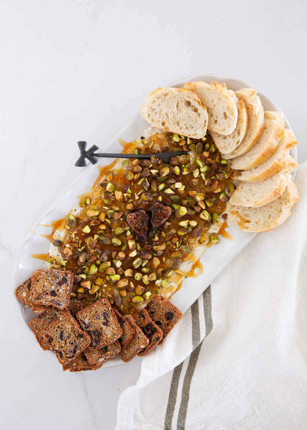Boursin Fig Dip with Pistachios - Recipe photo by I Heart Naptime