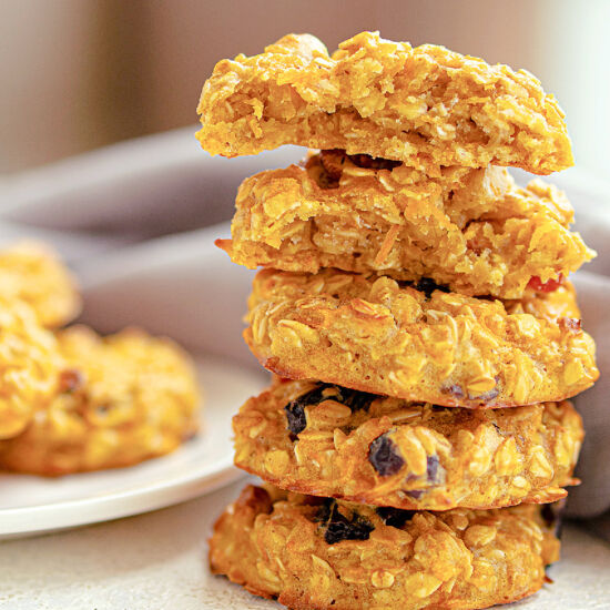 Carrot Cake Oatmeal Cookies - Recipe photo by Skinny Sweets