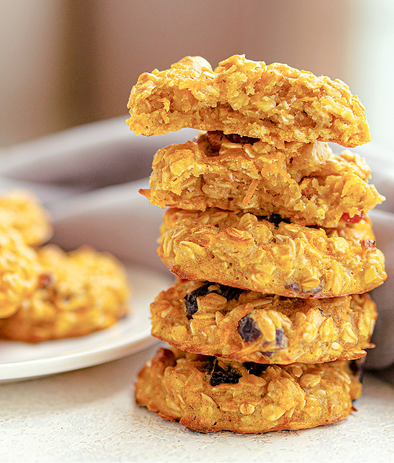 Carrot Cake Oatmeal Cookies - Recipe photo by Skinny Sweets