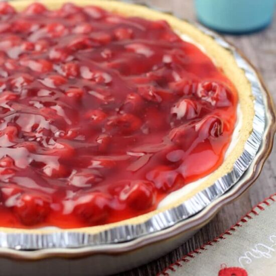 Cherry Cream Cheese Pie - Recipe photo by southern food and fun