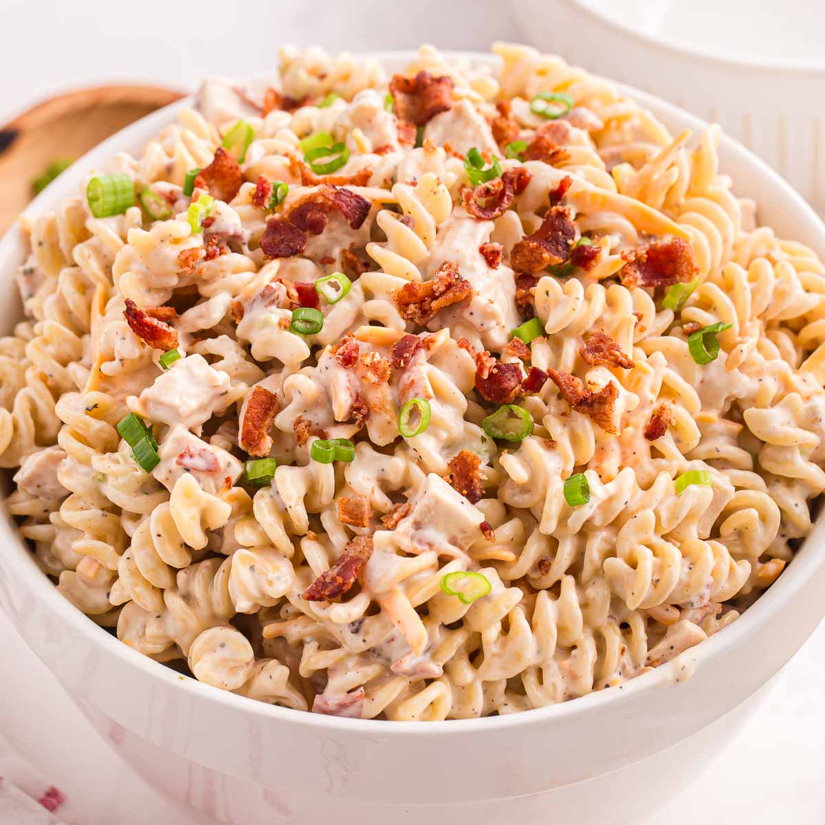 Chicken Bacon Ranch Pasta Salad - Recipe photo by bykelseysmith