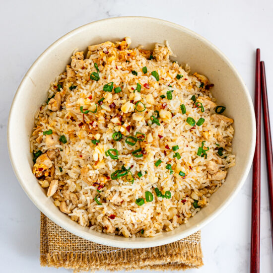 Chicken Chilli Garlic Fried Rice - Recipe photo by Priyanka DK