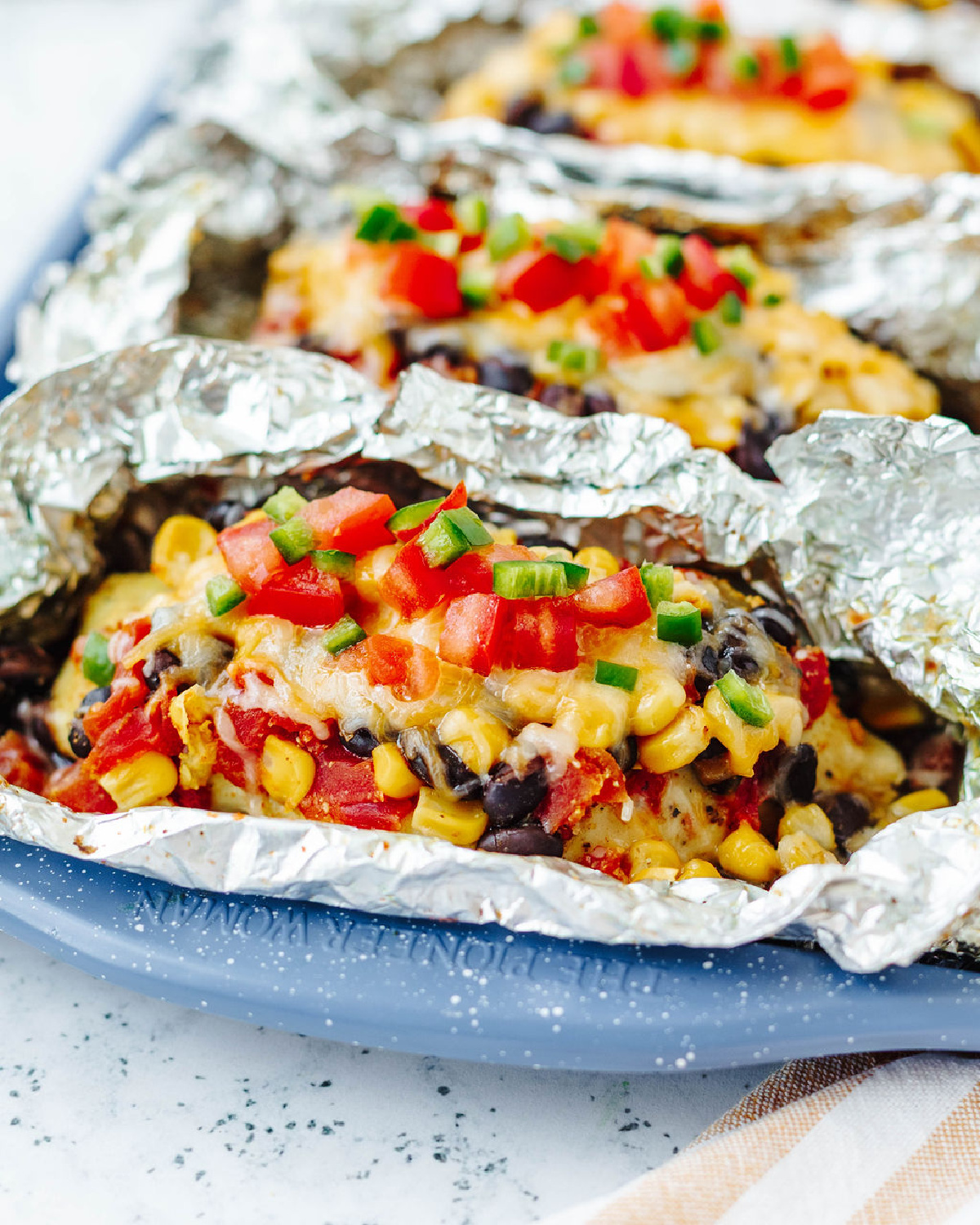 Fiesta Chicken Foil Packets - Recipe photo by The Cookin Chicks