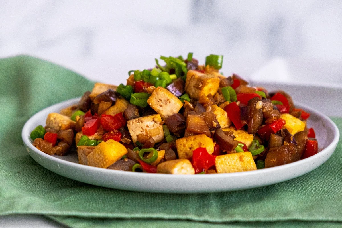 Chinese Eggplant and Tofu - Recipe photo by One Hungry Bunny