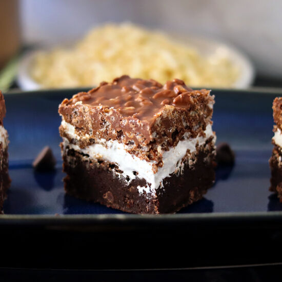 Chocolate Crunch Brownies - Recipe photo by ChocoholicAnonymous