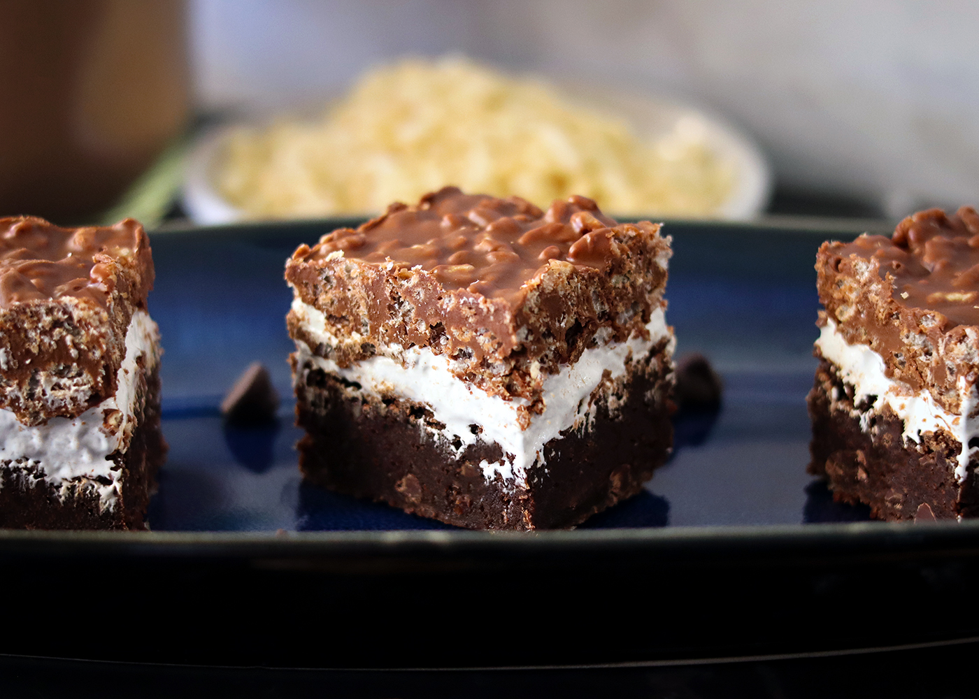 Chocolate Crunch Brownies - Recipe photo by ChocoholicAnonymous