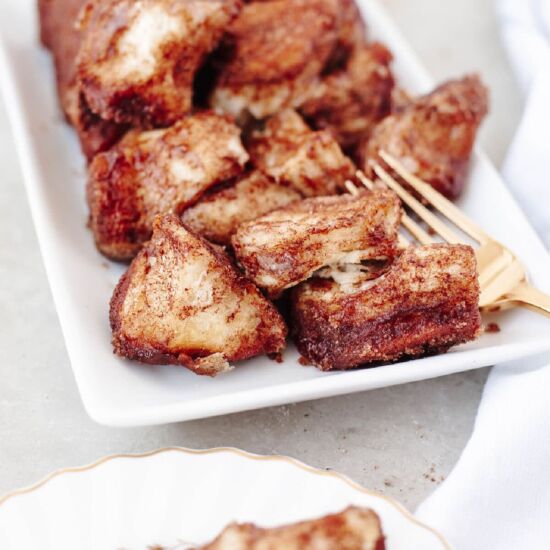Cinnamon Sugar Pull Apart Loaf - Recipe photo by The Cookin Chicks