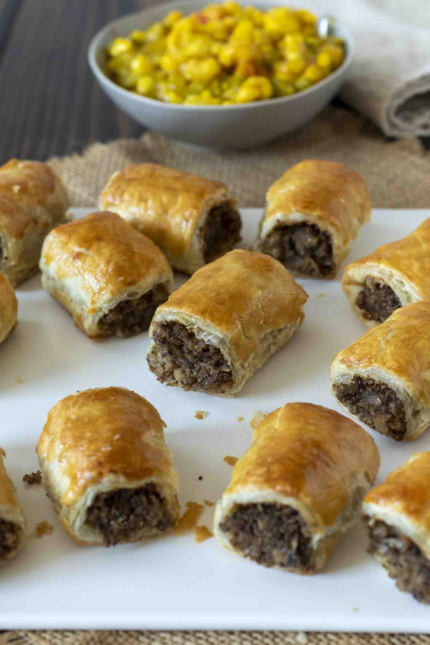 Mushroom and Onion Sausage Rolls - Recipe photo by culinaryginger