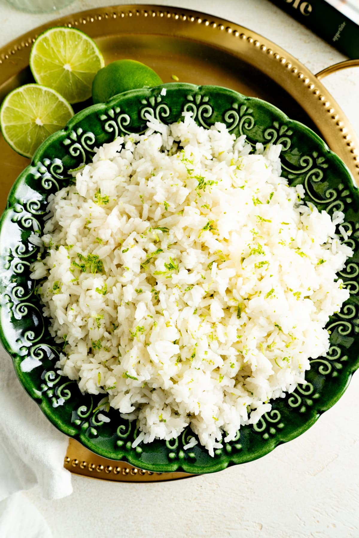 Coconut Jasmine Rice with Lime - Recipe photo by TheDeliciousSpoon