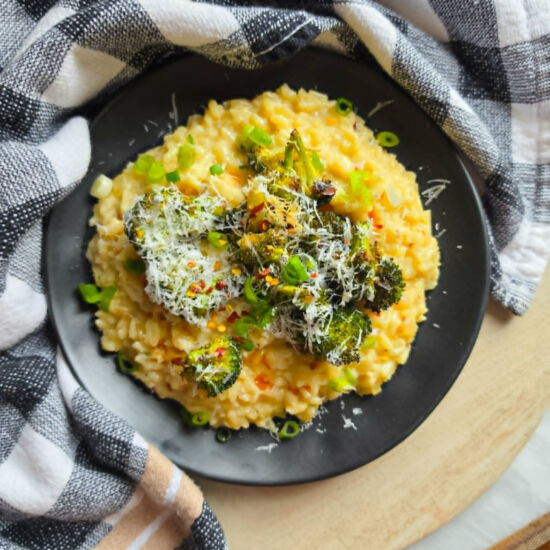 Boursin Risotto with Broccoli - Recipe photo by the_happy_veg
