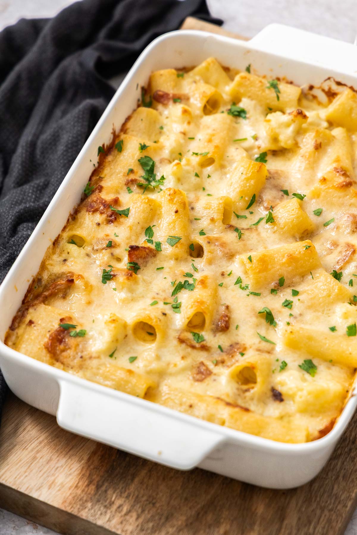 Creamy Cauliflower Pasta Bake - Recipe photo by itsnotcomplicatedrecipes